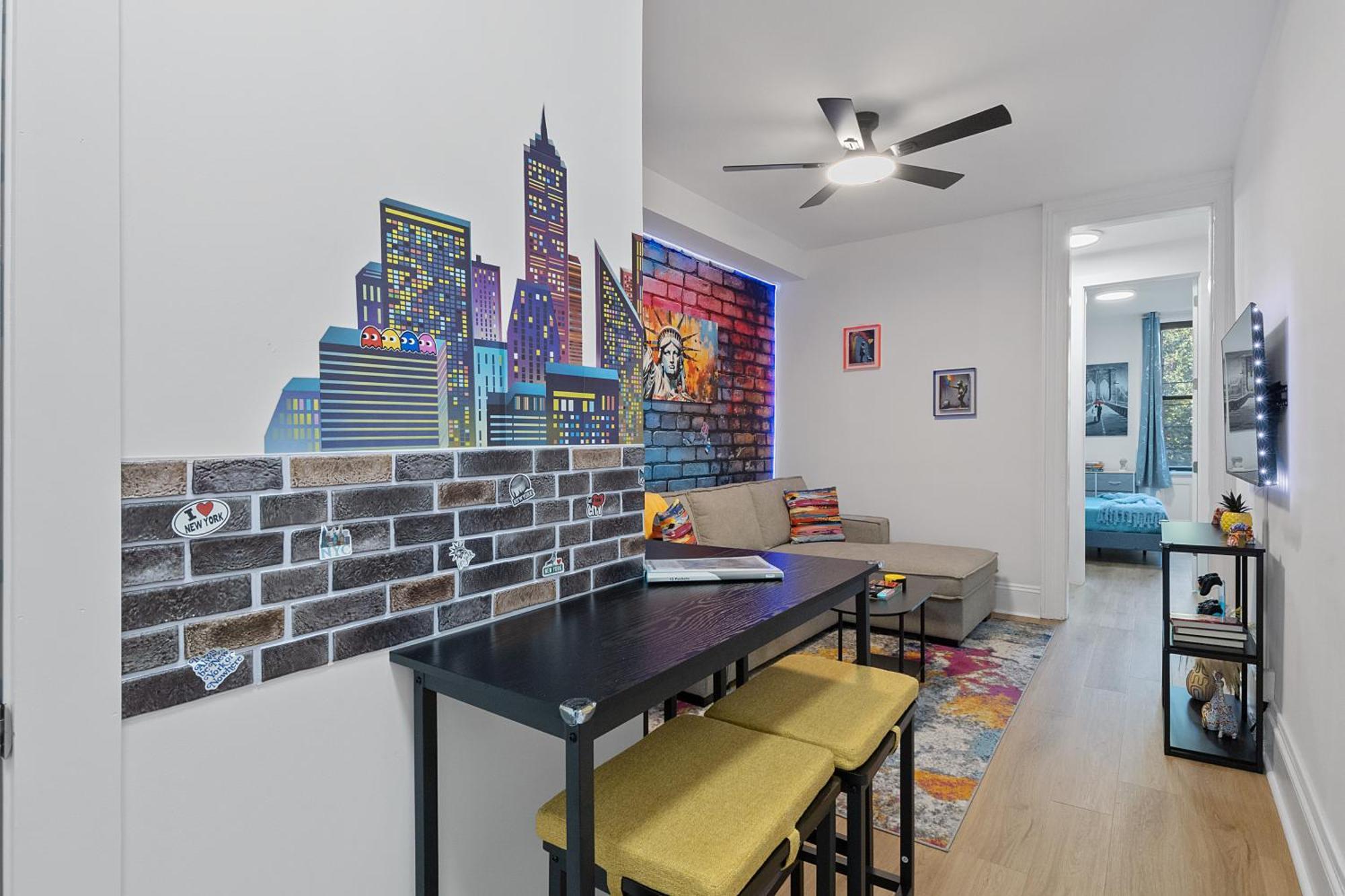 Funky & Colorful Urban Getaway, 20 Minutes To Nyc Apartment Hoboken Luaran gambar